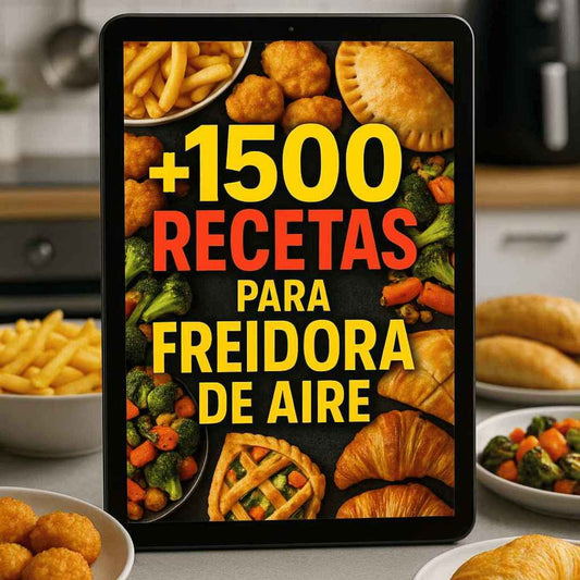 + 1500 Recetas Freidora + 12 Bonus