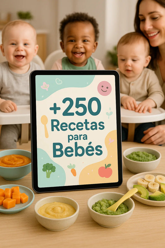 +250 Recetas Saludables para que tu Bebé Crezca Feliz y Bien Alimentado